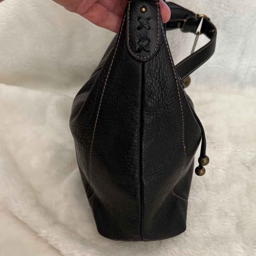 The Sak Black Leather Hobo Bag - Picture 3 of 12